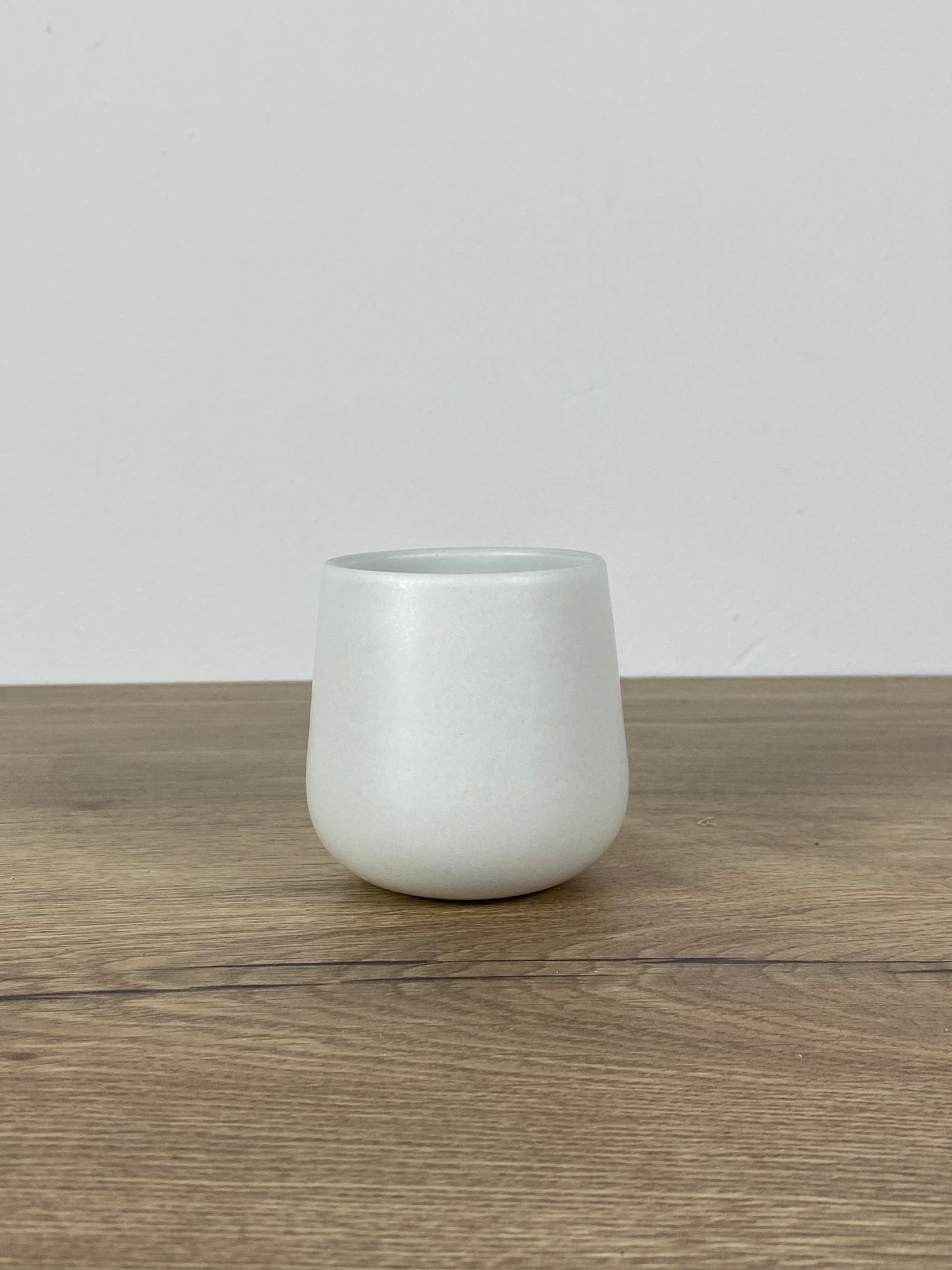 Matt White Stoneware Cup
