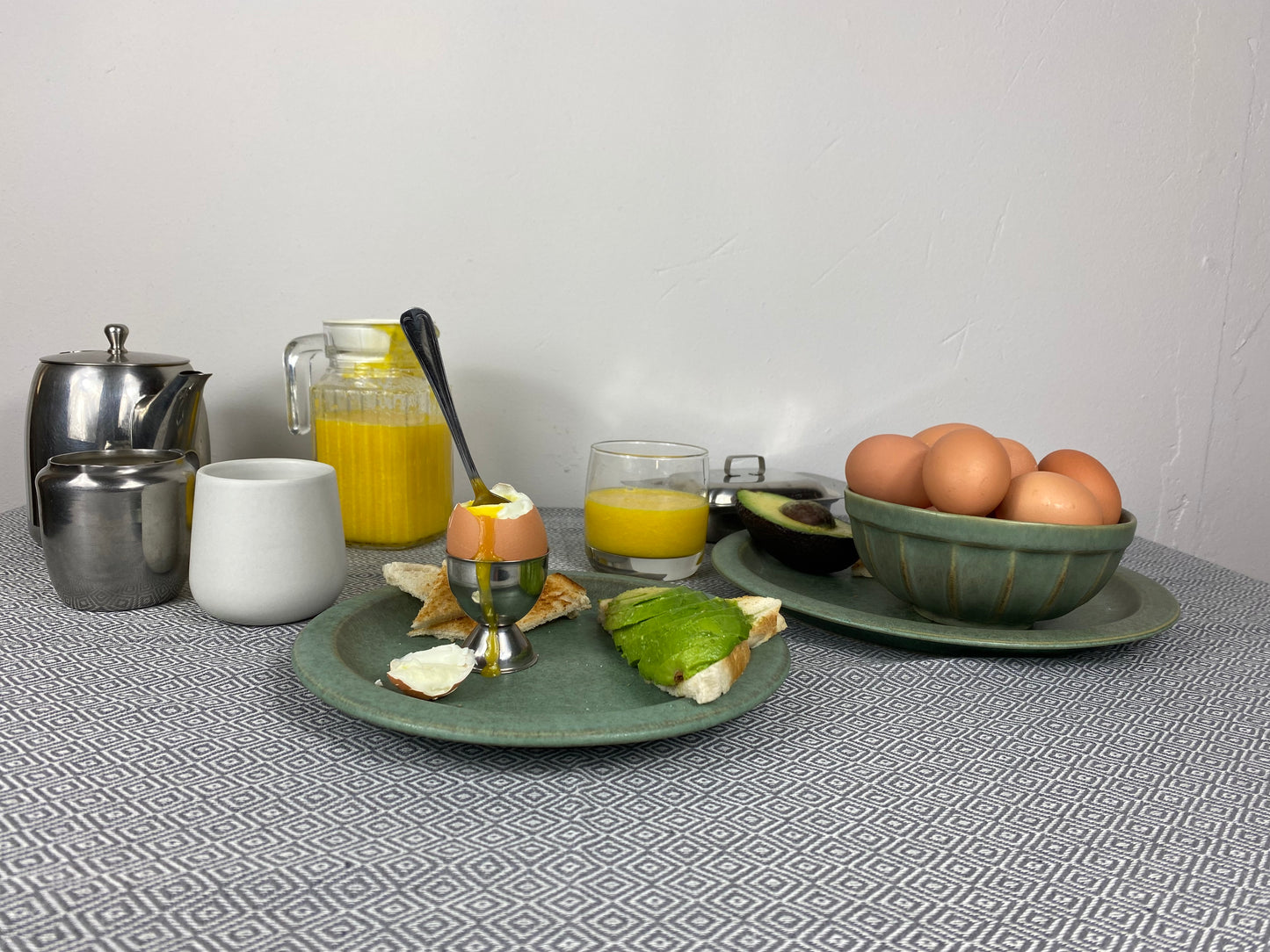 Rustic Green Dinner Plate