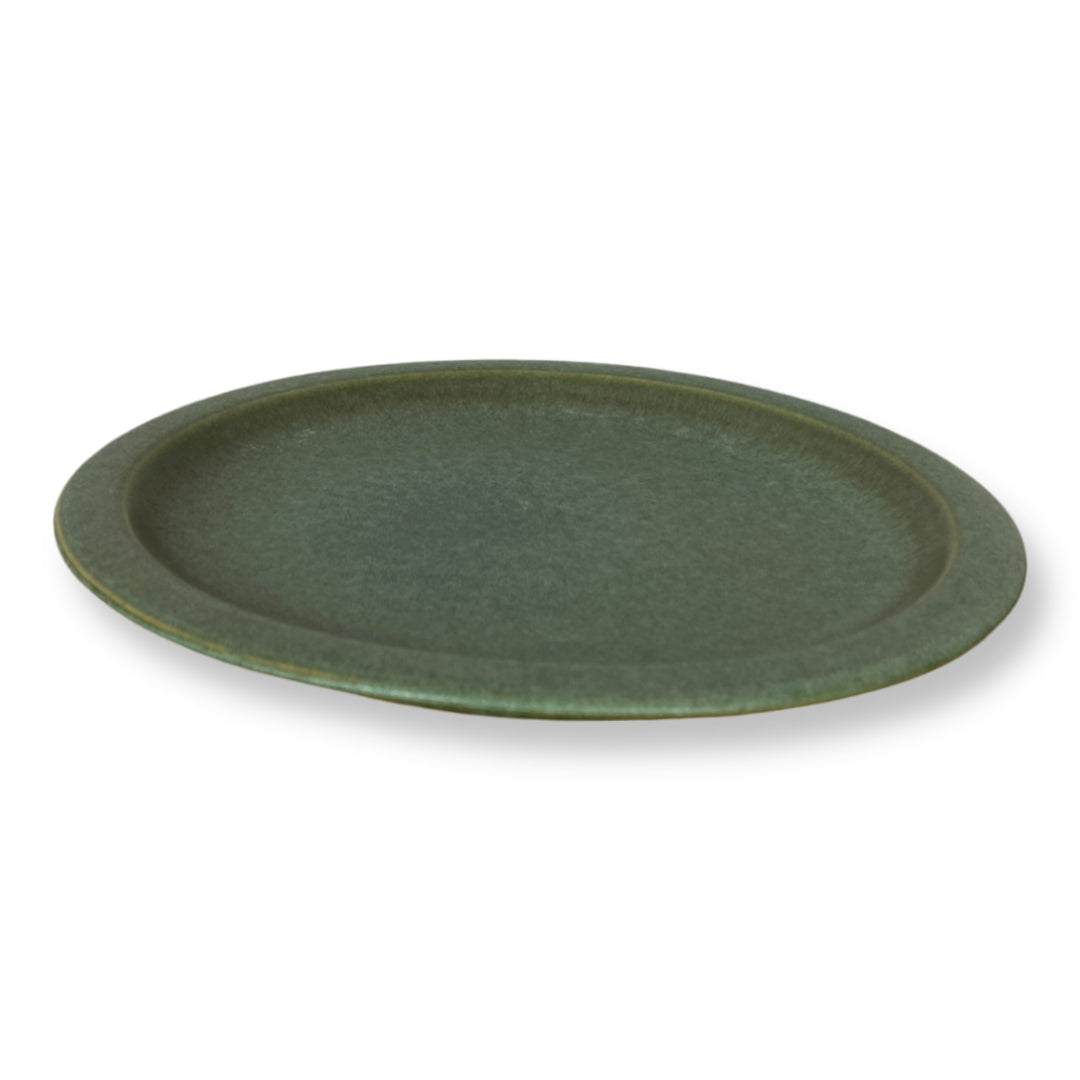 Rustic Green Dinner Plate